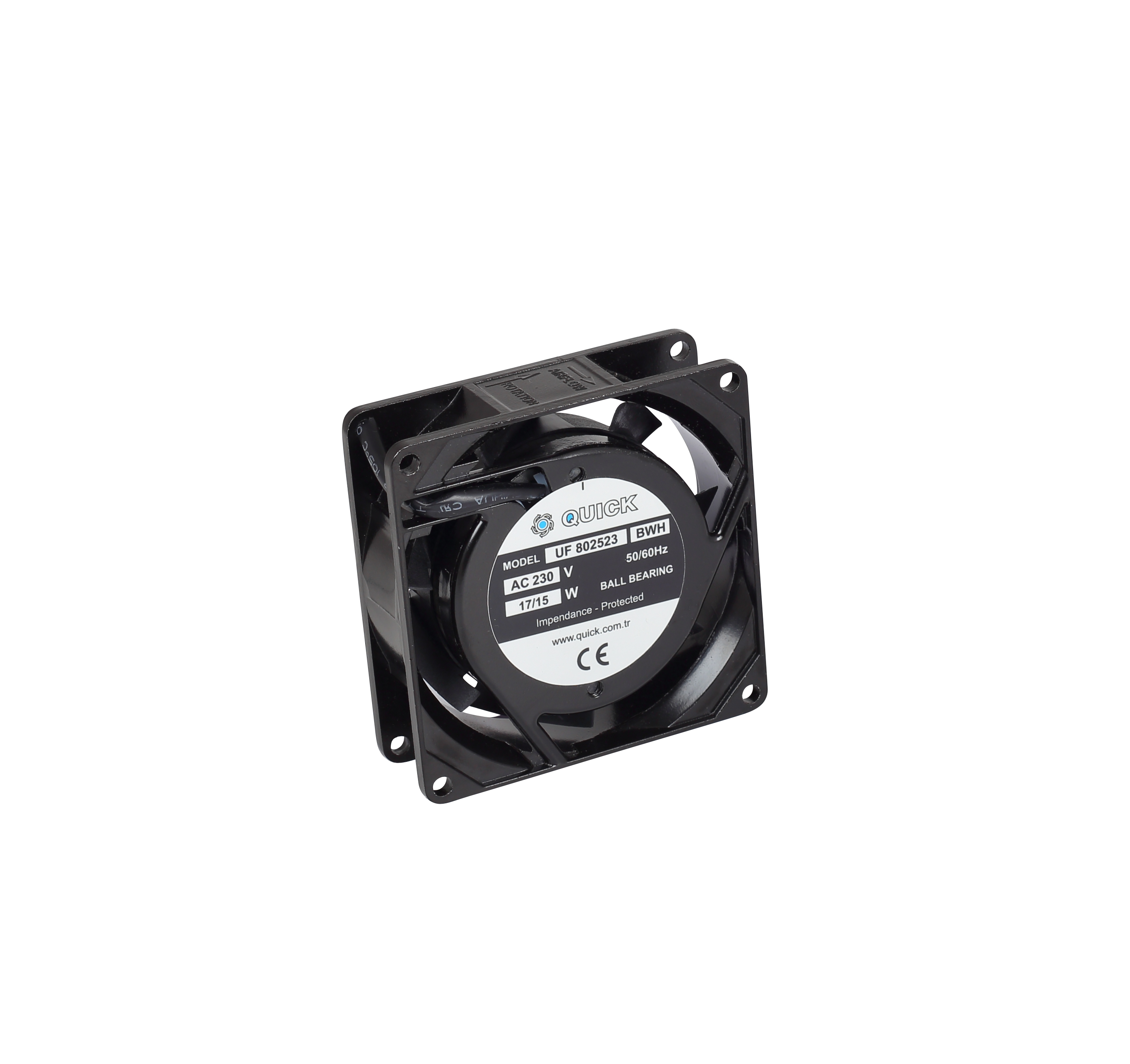 UF-802523 BWH | 230V | Rulmanlı | 80x80x25mm
