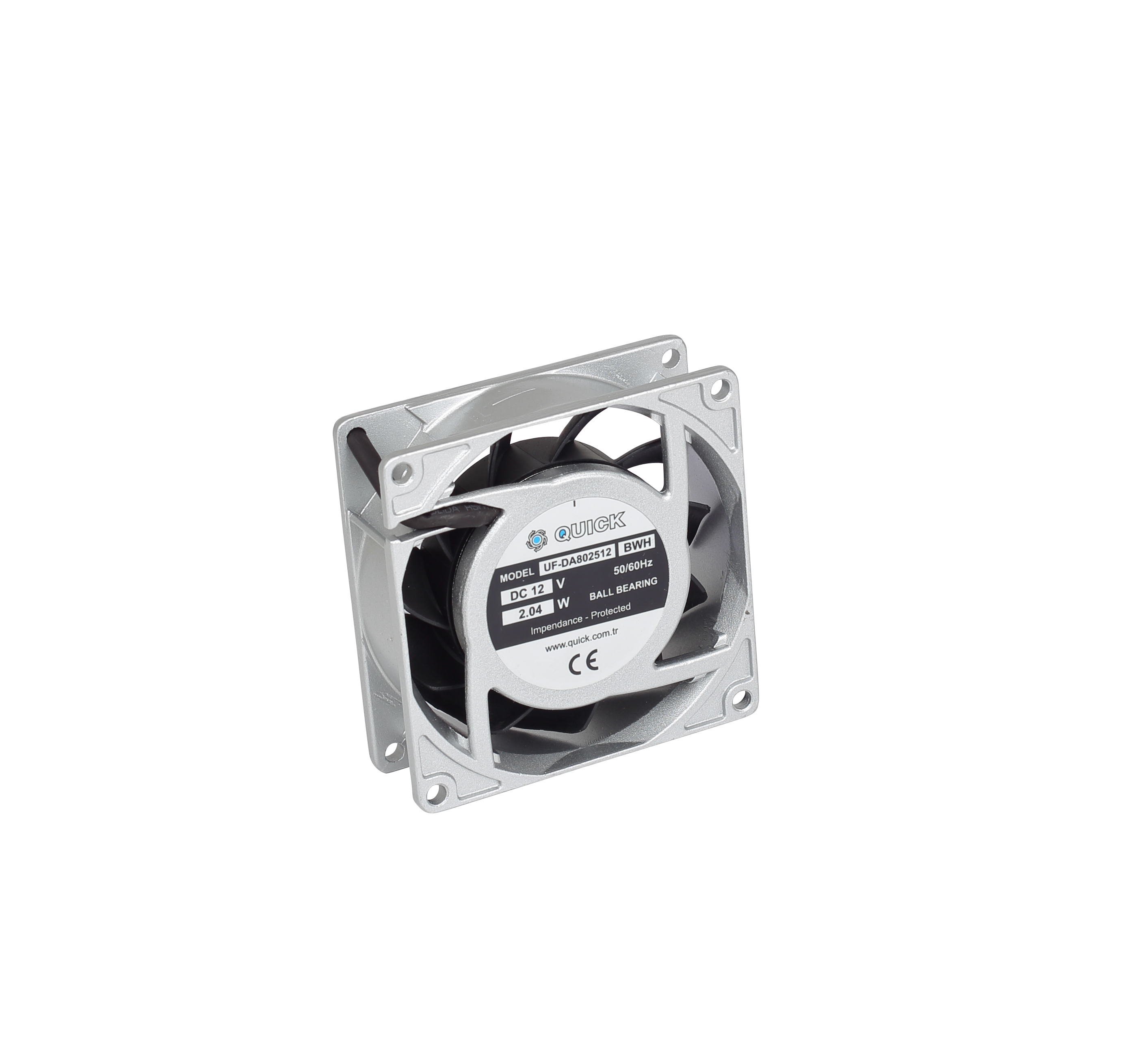 UF-DA802512BWH | 12V | Rulmanlı | 80x80x25mm